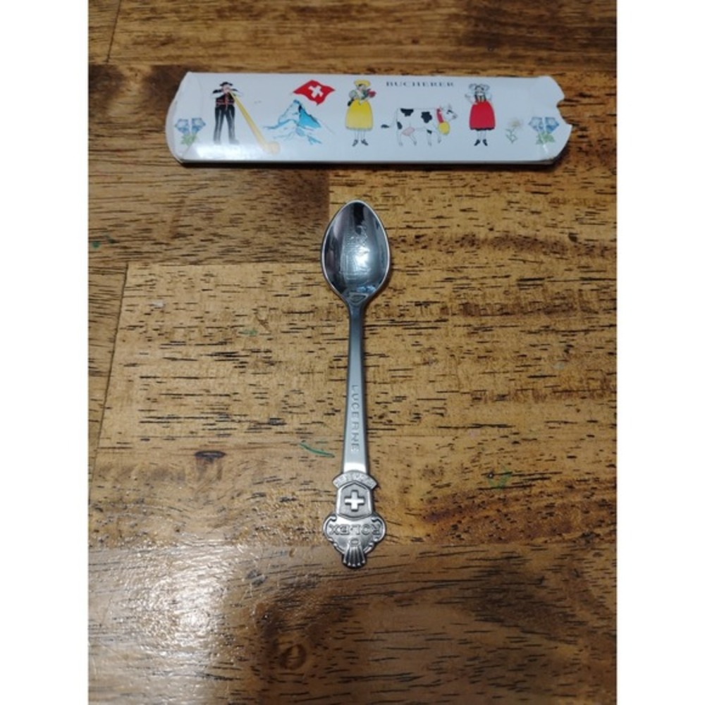 Lucerne ‎ Rolex Bucherer Of Switzerland CB Vintage Souvenir Spoon Collectible